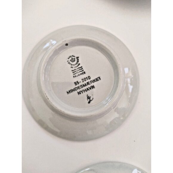 ROYAL COPENHAGEN DENMARK MINI PLAQUES 3 1/4" Diameter (set of 4) see details - Picture 8 of 12